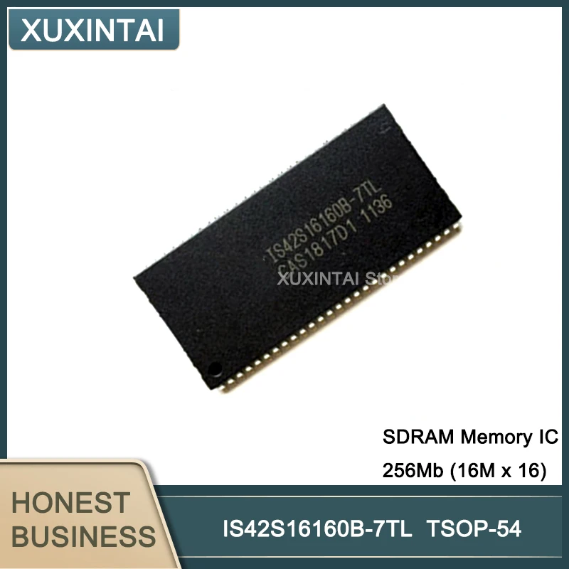 10 шт./партия, флэш-память IS42S16160B IS42S16160 SDRAM, IC 256Mb (16M x 16), параллельная 143MHz 5.4ns 54-TSOP
