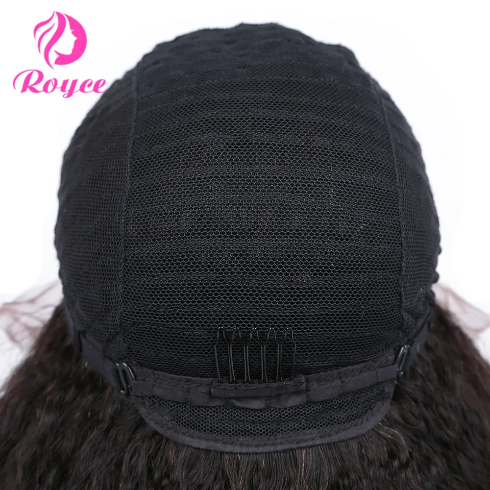 

Royce Jerry Curly Lace Closure Human Hair Wig Lace T Part Wig Brazilian Remy Human Hair Lace Closure Wigs For Women