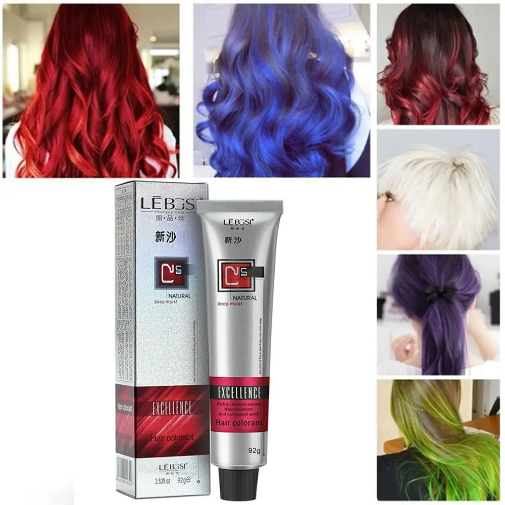 

92ML 6 Color Semi Permanent Hair Dye Tint Hair Coloring Cream Hair Care Styling Tools For Women/Men 6 Colors Easy to use