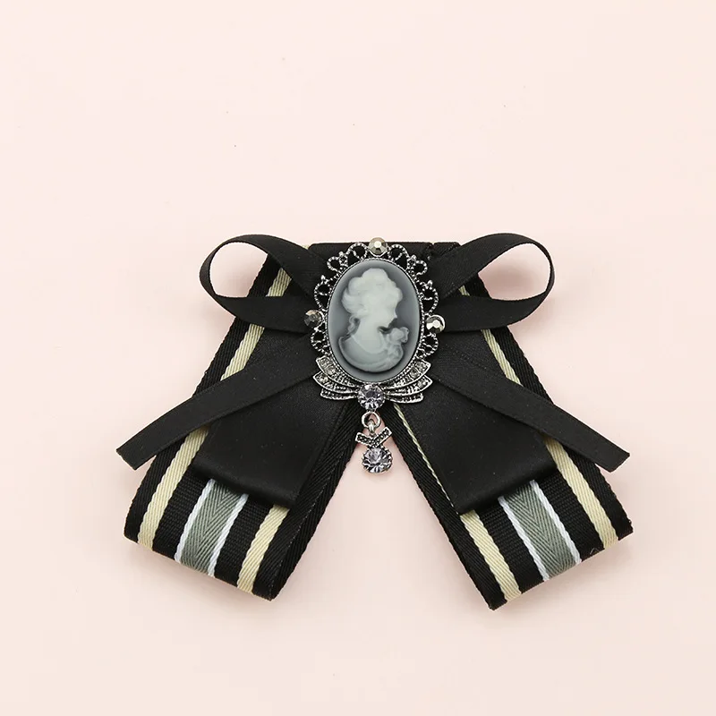 

Korean Bow Tie Bowknot Ribbon Brooch Pin Beauty Head Necktie Shirt Collar Pins and Brooches for Women Jewelry Accessories