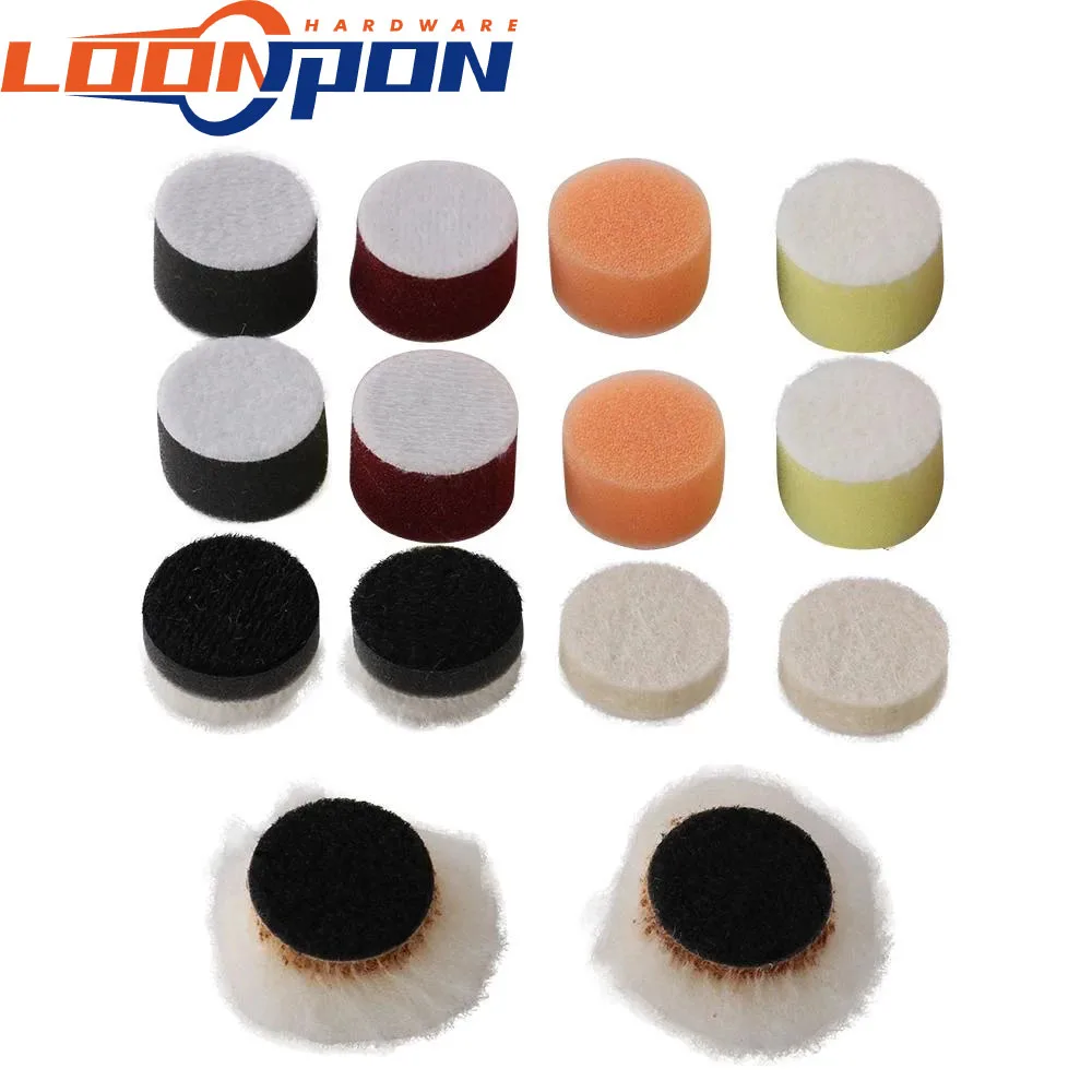 Набор шлифовальных губок 14 шт. 1 дюйм восковая Губка Для Полировки Автомобиля -