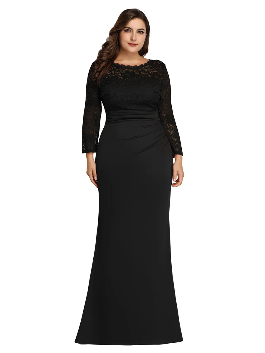 Вечерние платья с рыбим хвостом размера плюс женские вечерние элегантные