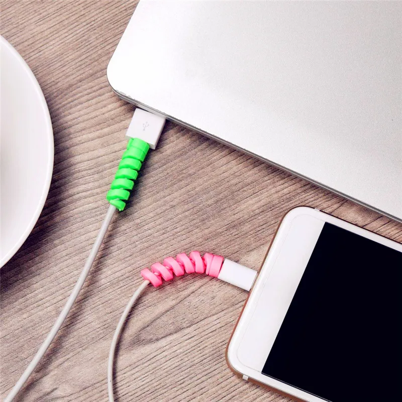 2 шт. защитный шнур для кабеля защита от взлома универсальный намоточный кабель