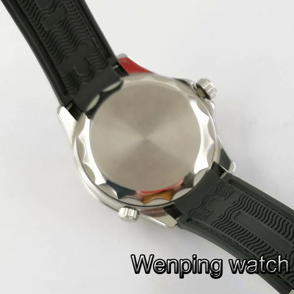 Классические роскошные часы 41 мм bliger черный циферблат GMT сапфировое стекло