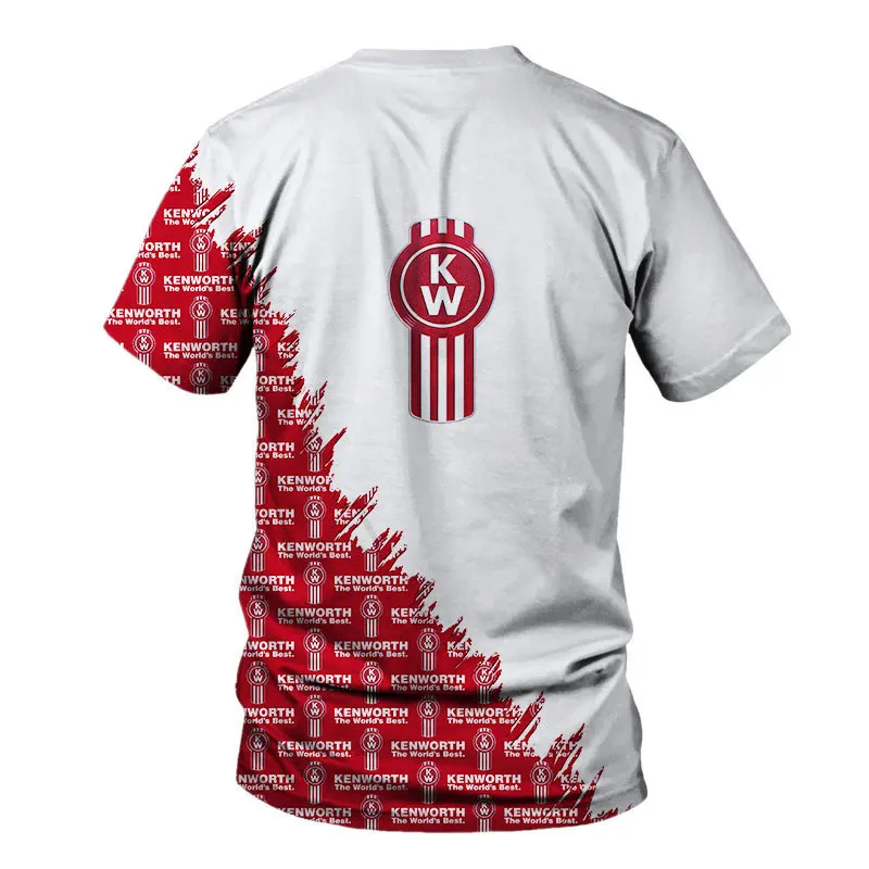 

2021 men's spring and autumn Kenworth 3D printing T-shirt casual fashion Harajuku high-quality T-shirt