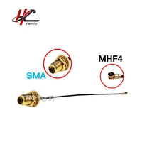 2pcs sma female to mhf4 rf pigtail cable for mini pci 0 81mm card intel wifi board 10cm
