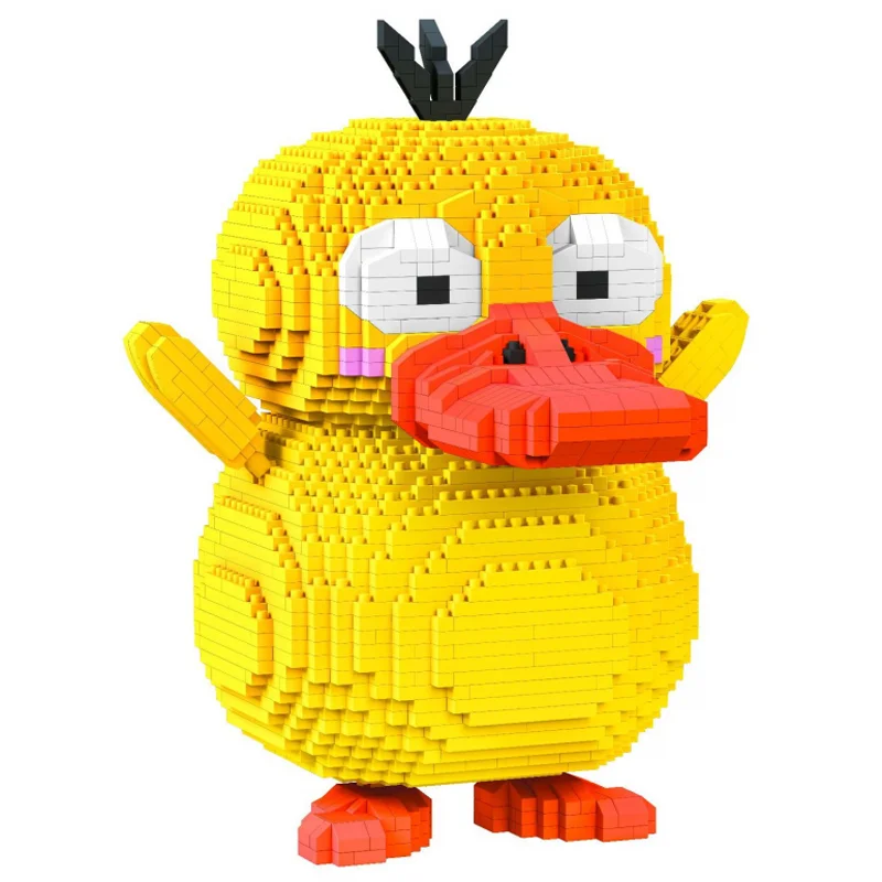 2100 шт. + милые блоки Psyduck Koda Duck строительные солнцезащитные очки Сквиртл вместе