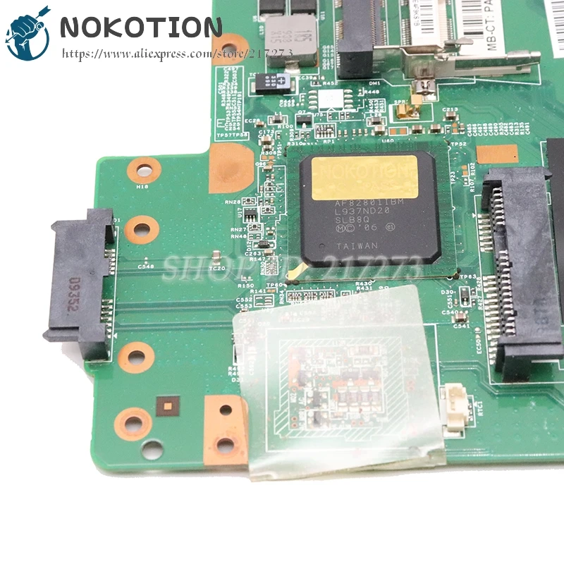 Материнская плата NOKOTION для ноутбука HP Compaq CQ60 G60 материнская GL40 DDR2 с бесплатным ЦПУ