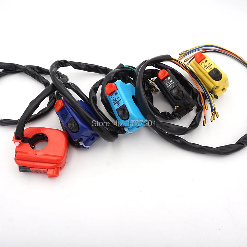 Руль для электровелосипеда мотоцикла квадроцикла 22 мм 7/8 дюйма|atv switch assembly|motorcycle