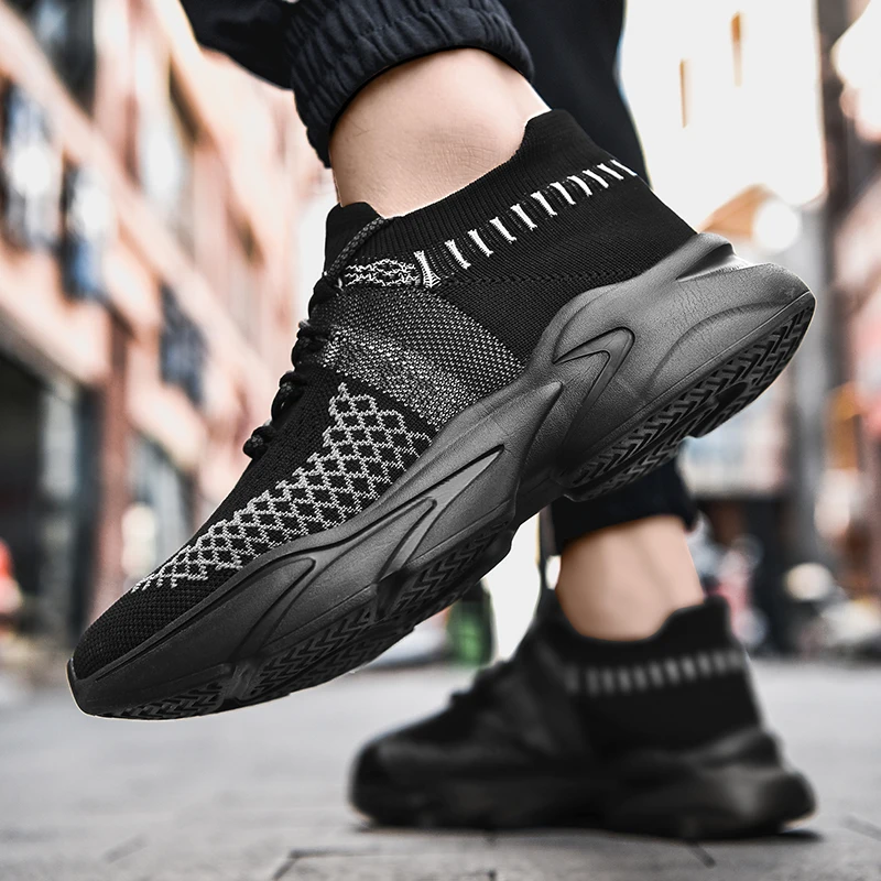 

Brand Men Shoes Sneakers Flats Mesh Slip on Loafers Breathable Mesh Casual Shoes Lac-up Comfortable Zapatillas Hombre