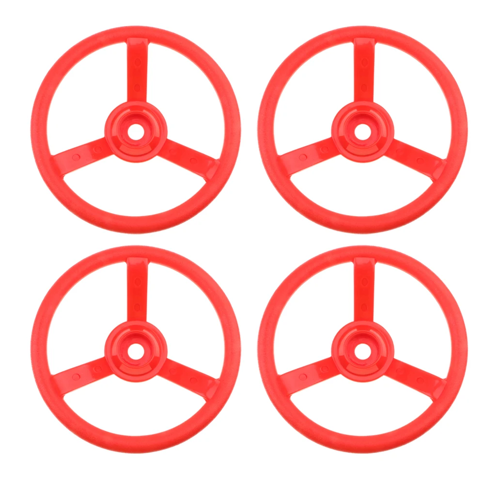 

4x Kids Swingset Steering Wheel Toys Playground Playhouse Park Accessories