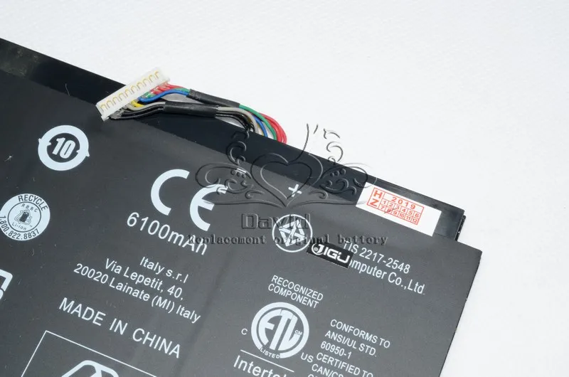 Оригинальный аккумулятор JIGU для ноутбука 7 5 В 47WH 2ICP4/63/114-2 AP13F3N ACER Aspire S7-392 |