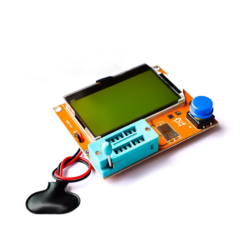 

M328 цифровой прибор для проверки транзисторов ЖК-дисплей Экран цифровой прибор для проверки транзисторов ESR счетчик SCR MOS/PNP/NPN LCR 12864 ЖК-диспле...