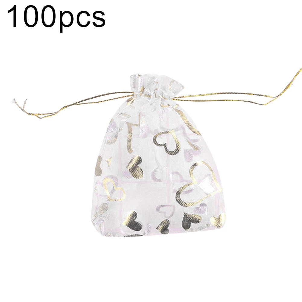 Яркие пакеты для конфет 100 шт. прозрачные конфеты с рисунком милого сердца