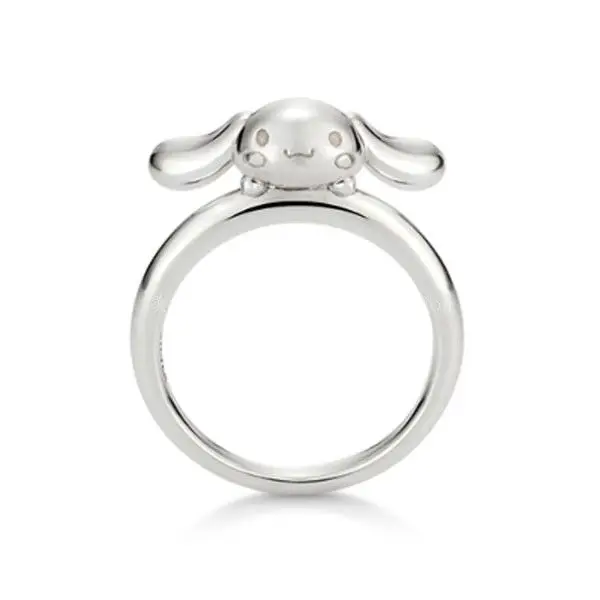 

Big Ear Dog Sterling Silver Ring Cute Dog Argent Pur Ring