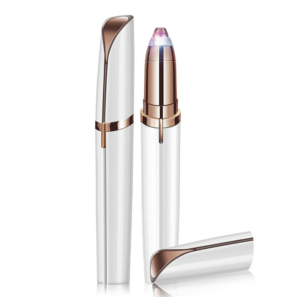 

Electric Eyebrow Trimmer Lipstick Shape Makeup Painless Hair Removal Body Eplilator For Women Portable Facial Women Depilator