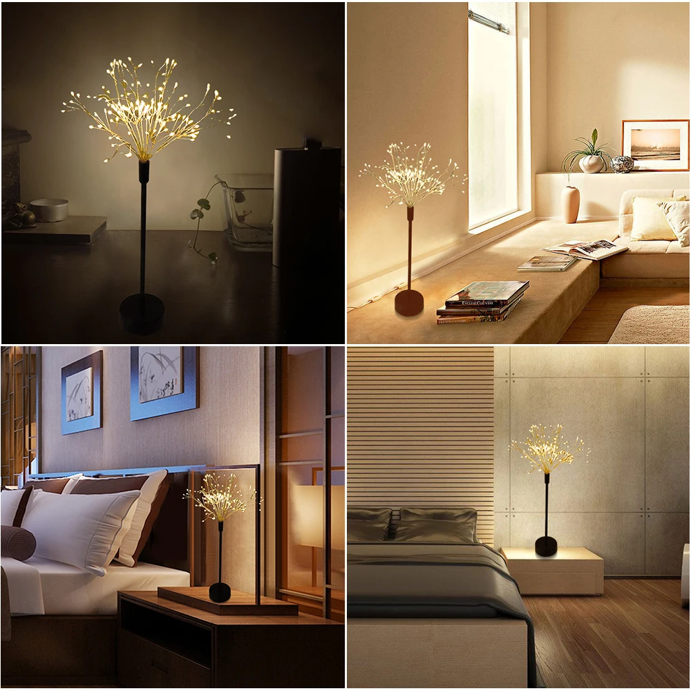 Декоративные огни Starburst светодиодный фейерверк настольные 120 s 8 режимов