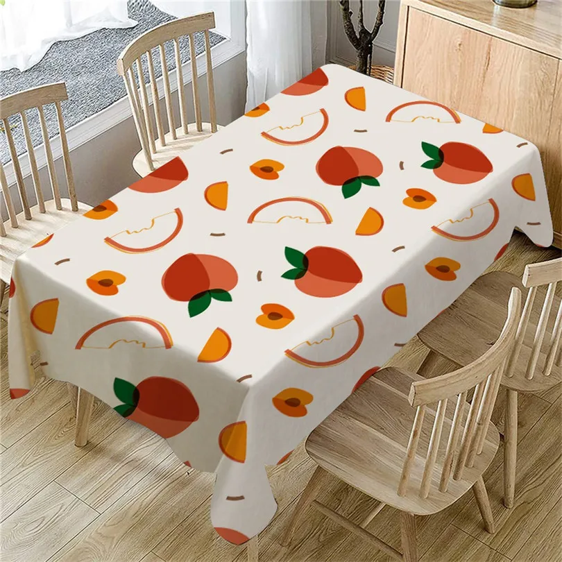 Скатерть с фруктовым узором для стола новогодняя скатерть покрытие обеденного