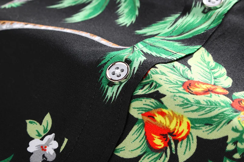 NEW Men Summer Floral Printed Beach Short Sleeve fashion Casual Shirt Plus size 5XL 6XL 7XL black grey Men's | Мужская одежда