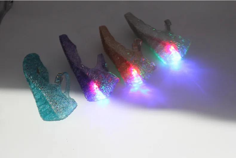 328 светло Мерцающая обувь принцессы на Рождество Хэллоуин маскарадные костюмы