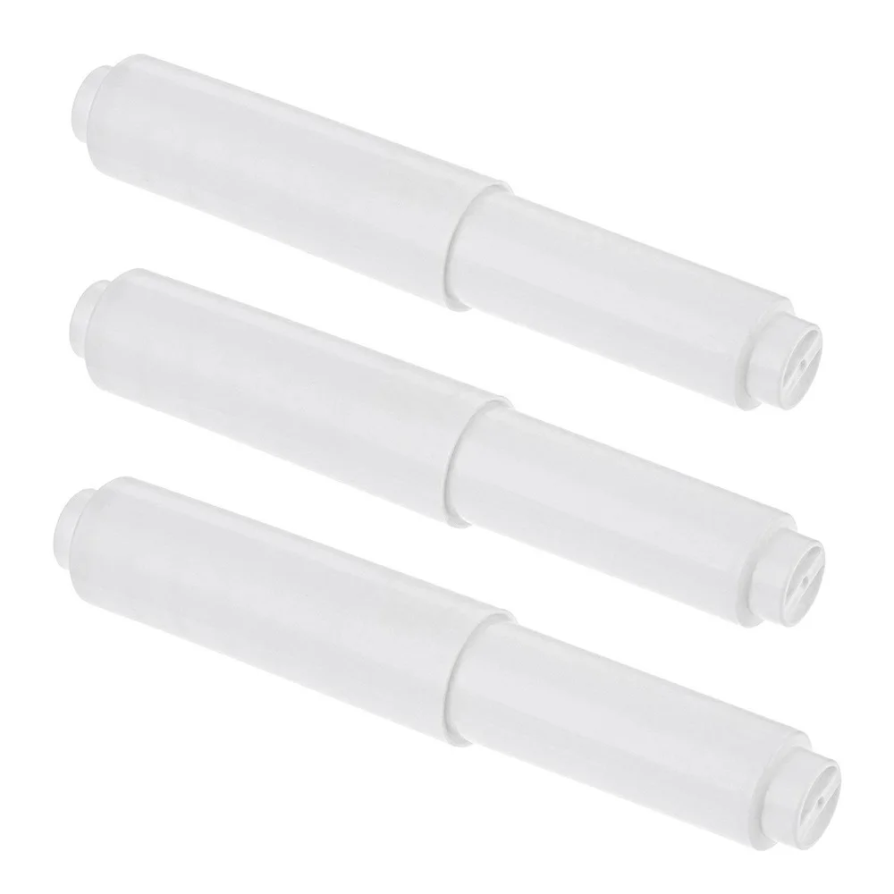 

3pcs Bathroom Towel Spring Coil Rod Paper Winder Holer Flexible (Silver)