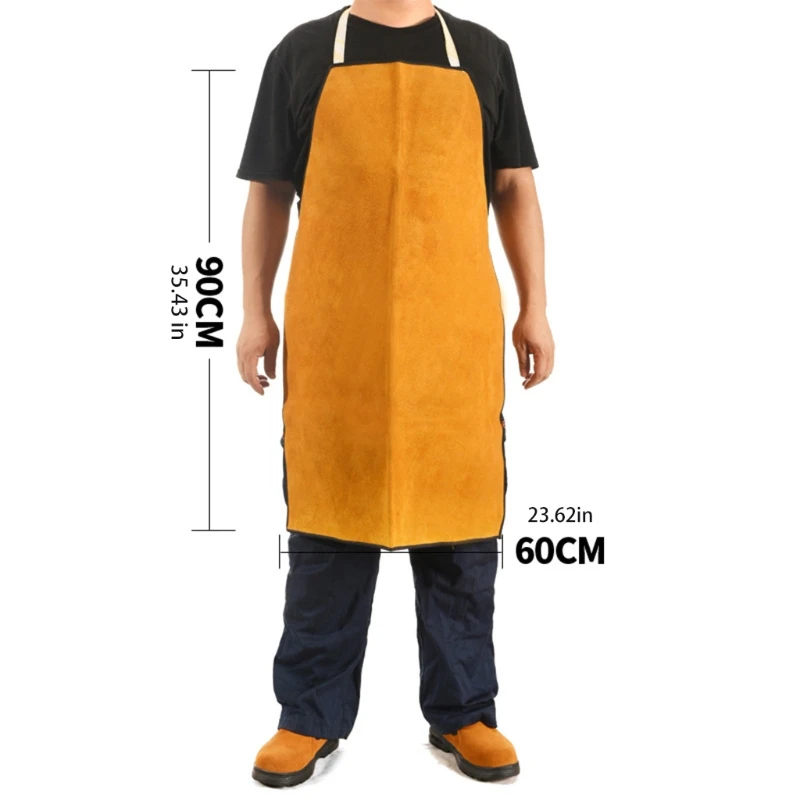 

T3EA Yellow Color Working Apron for BBQ Grilling Woodworkers Workshop Garage