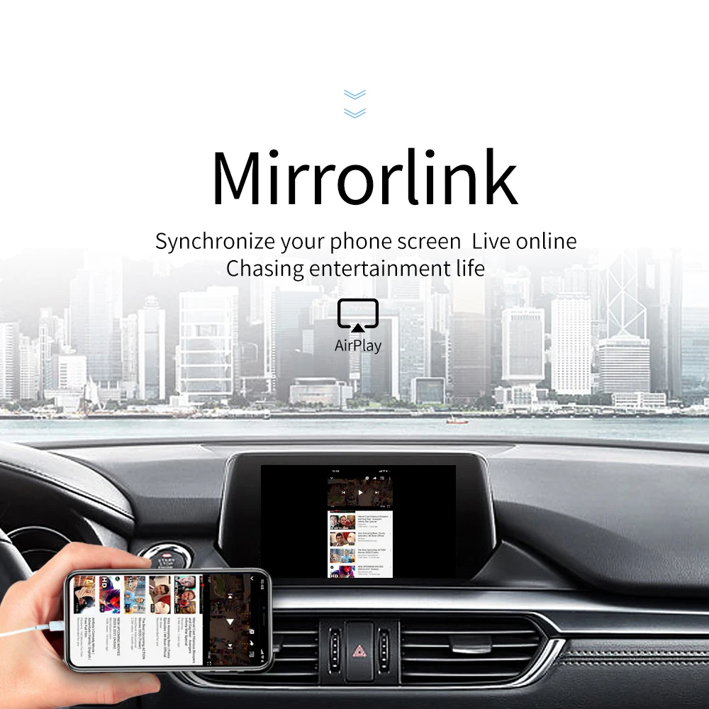 Carlinkit беспроводной Carplay смарт ключ для автомобиля Apple донгл Android навигации