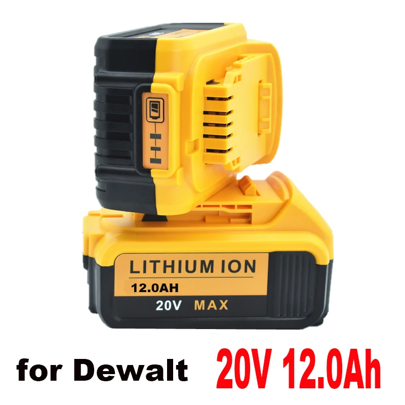 Литиевая батарея 20 в 12000 мАч для электроинструментов DeWalt DCB184 DCB200 набор