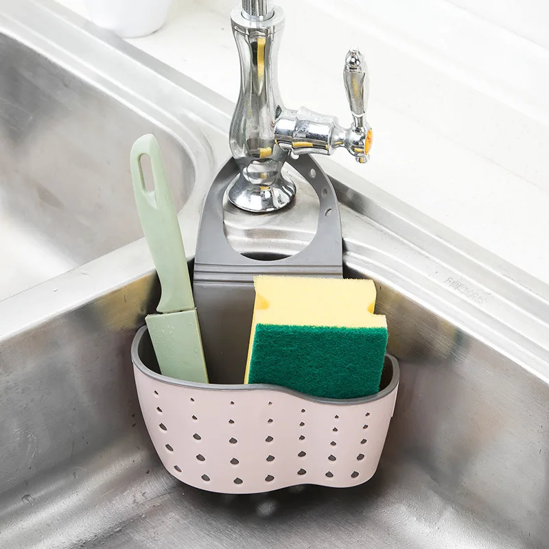 

Sink Shelf Soap Sponge Drain Rack Bathroom Holder Kitchen Storage Suction Cup Kitchen Organizer Sink kitchen Accessories Wash