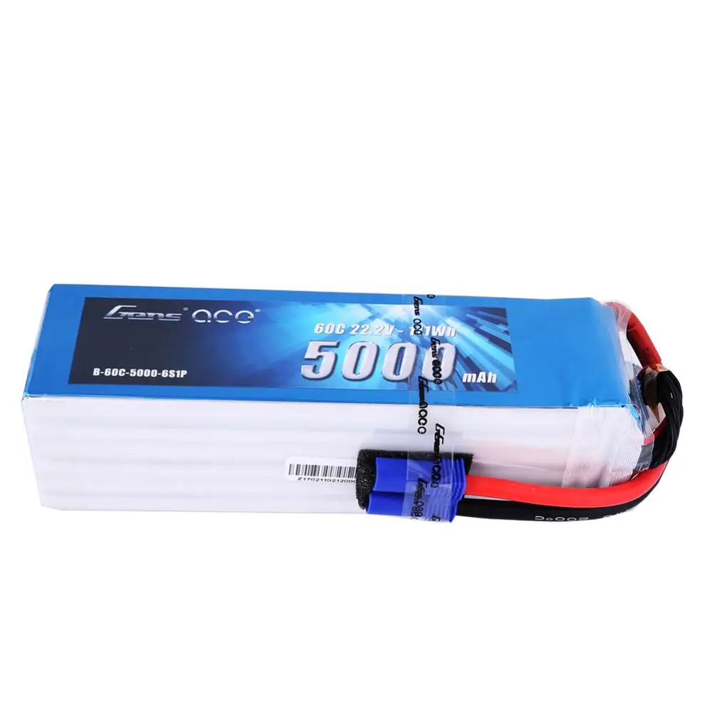 Gens ace 22 2 V 60C 6S 5000mah Lipo аккумулятор с вилкой EC5 | Игрушки и хобби