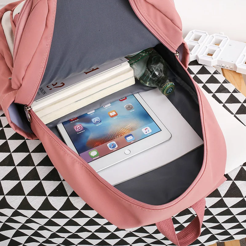 

Waterproof Nylon Women Backpack Girls Middle School Students Travel Shoulder Bags Backpacks Children Schoolbags Big Laptop Bag