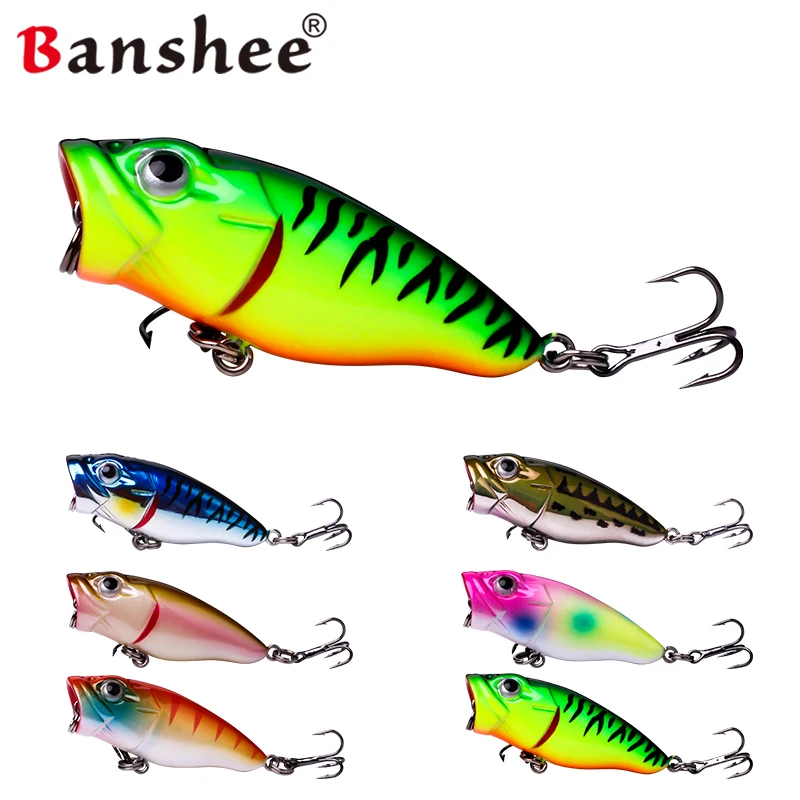 Banshee воблеры 45 мм 3 г топвотер Поппер для рыбалки морская приманка плавающие