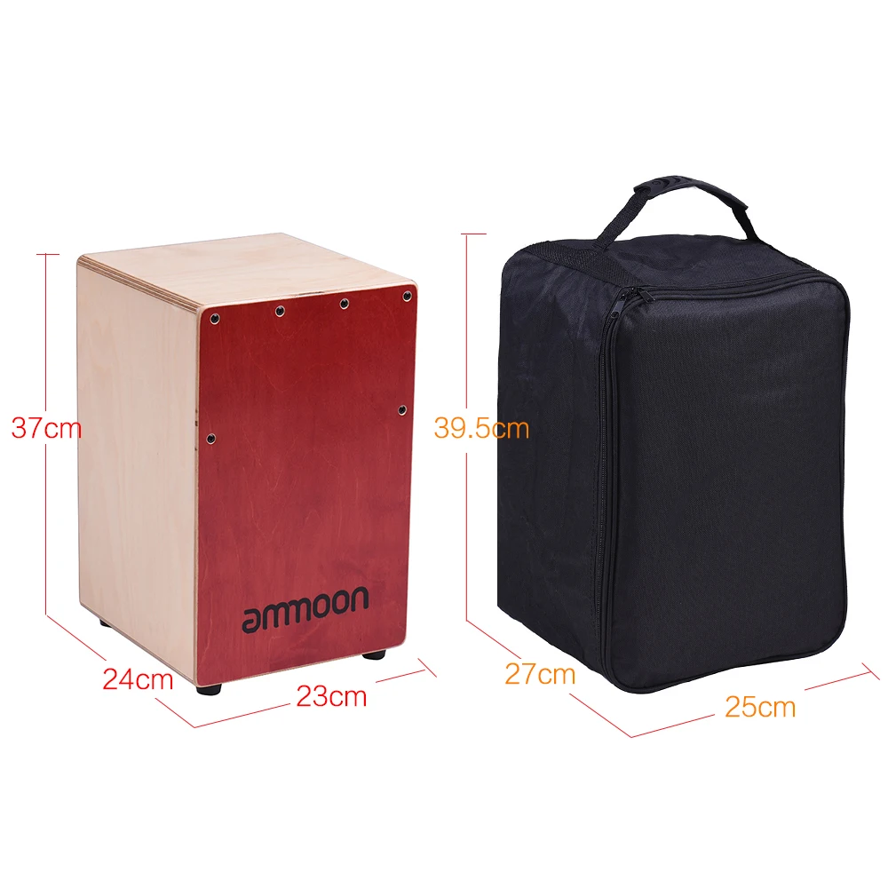 Деревянный ящик барабан ammoon ручной детский инструмент для путешествий березовая