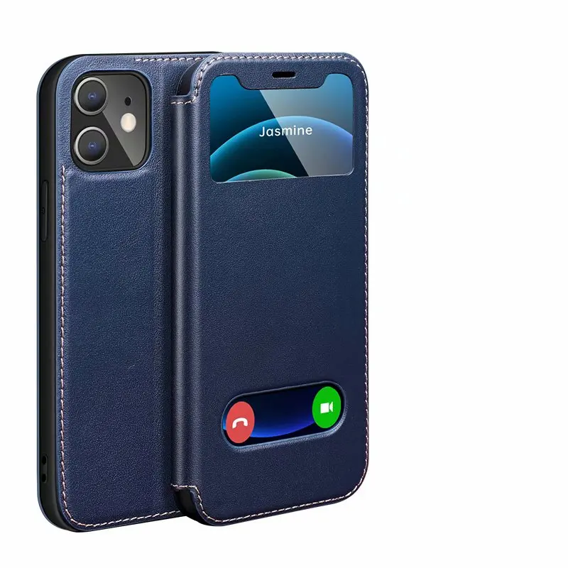 Роскошный флип-чехол из натуральной кожи для телефона iPhone 13 12 mini 11 Pro Max Xs XR X 8 7 Plus SE