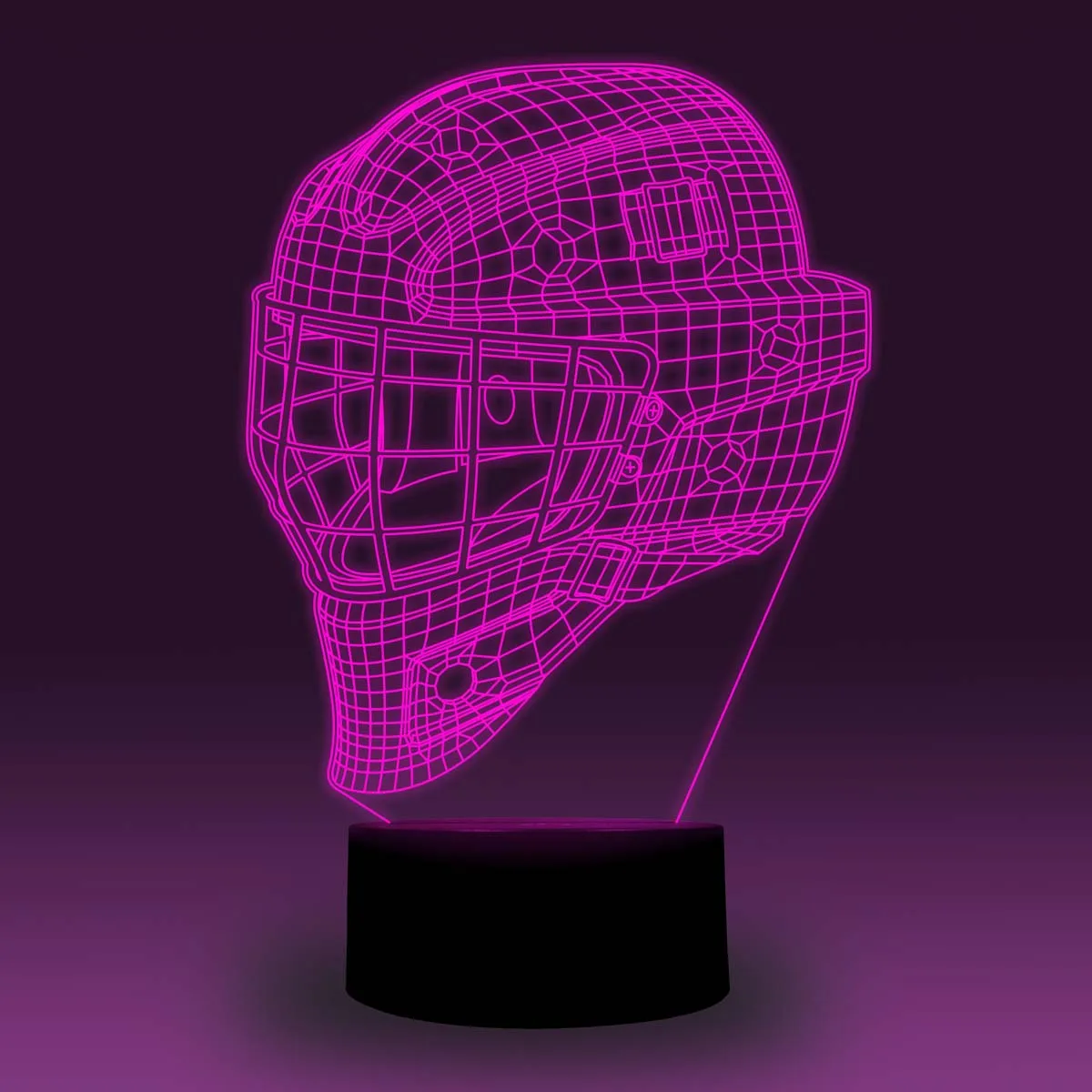 NiteApps 3D хоккейный шлем Ночной свет настольная Иллюзия украшение лампа подарок на день рождения приложение/сенсорное управление