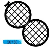 Зеркальный электронный инструмент двойное соединение квадратная медная сеть