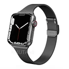 Ремешок металлический для Apple Watch Series 7 SE 654 41 45 40 44 мм, тонкий браслет для iWatch 3 2 1 38 мм 40 мм