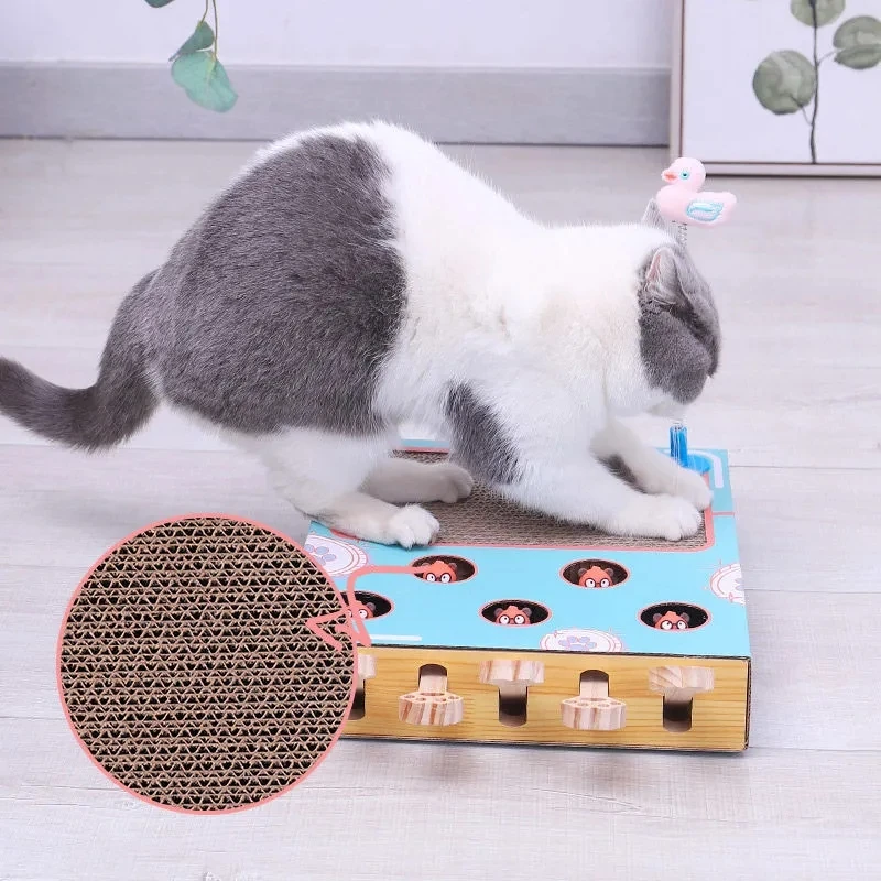 

Cat Enrichment Toys for Indoor Cats Hamster Corrugated Cat Scratch Board Funny Cat Toys Interactive Multifunctional Pet Products