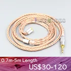 LN006734 2,5 мм 3,5 мм XLR сбалансированный 16 ядер 99% 7N OCC кабель для наушников для AKG N5005 N30 N40 MMCX