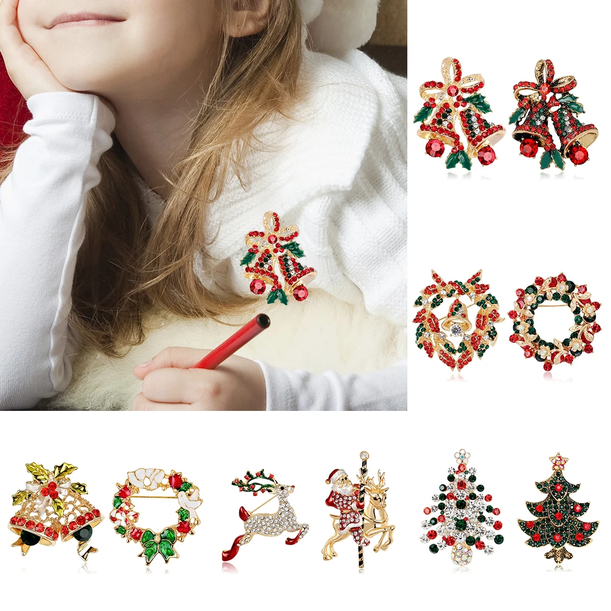 QIFU рождественские украшения Рождество Navidad Санта Клаус браслет рождественские украшения для дома Natal Декор Noel