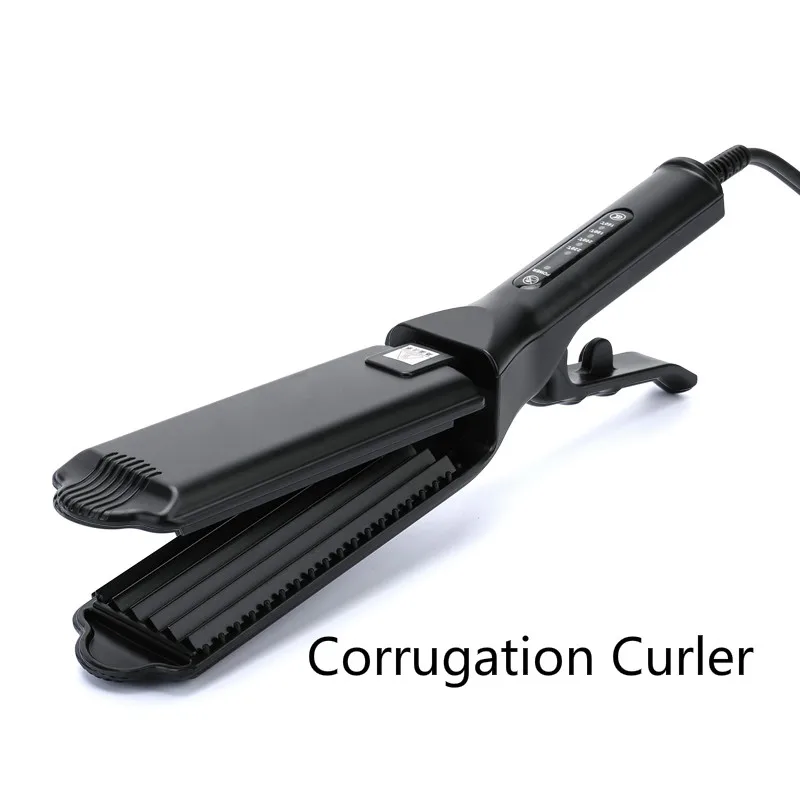 Профессиональный керамический гофрированный утюжок для волнистых волос Плоские