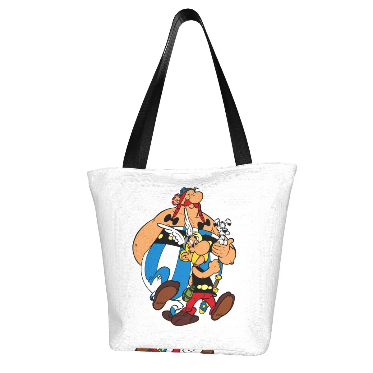 Asterix And Obelix Shopping Bag Aesthetic Cloth Outdoor Handbag Female Fashion Bags