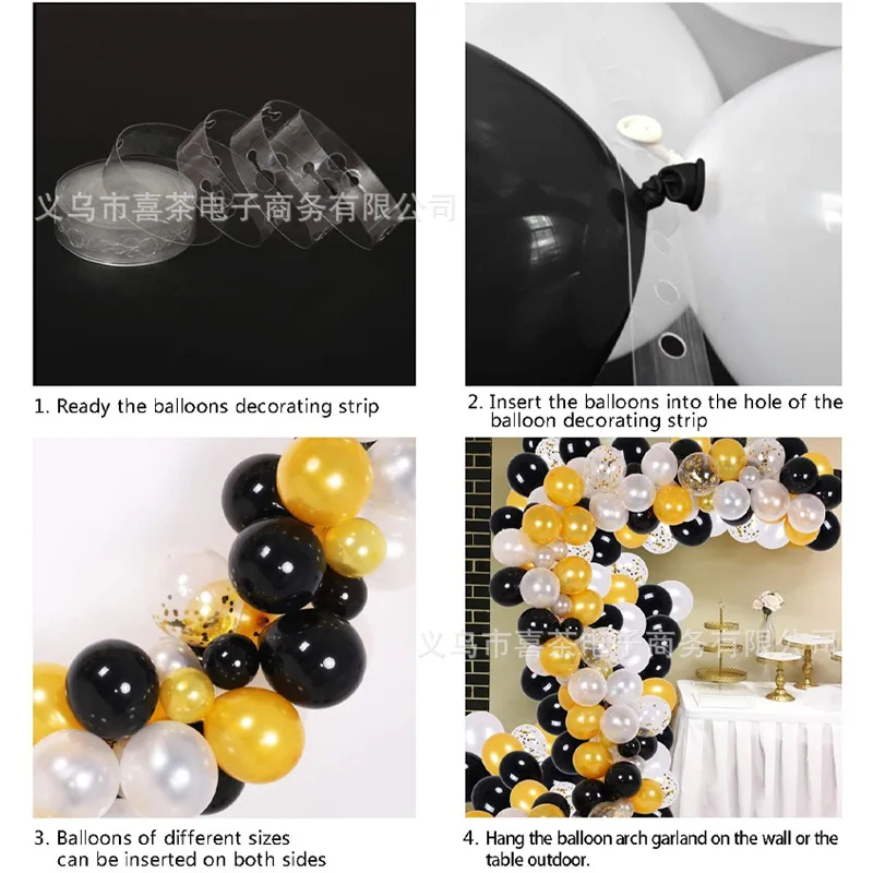 

2021 New 117pcs Wine Red Silver Black Balloon Flower Ring Chain Set Birthday Party Wedding Background Wall