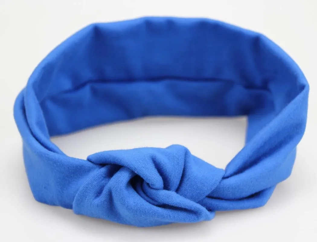 Повязка на голову с бантиком для новорожденных яркие цвета вязаная повязка из