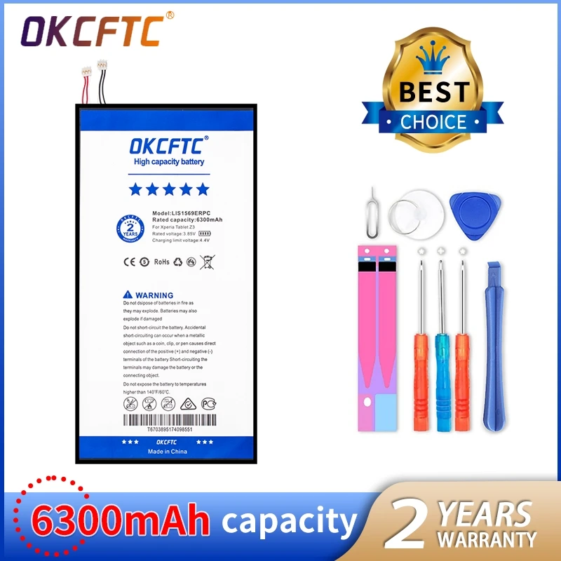 

Оригинальный запасной аккумулятор для планшета 6300 мАч LIS1569ERPC для SONY Xperia Z3 Tablet Compact SGP611 SGP621 Оригинальный аккумулятор для планшета