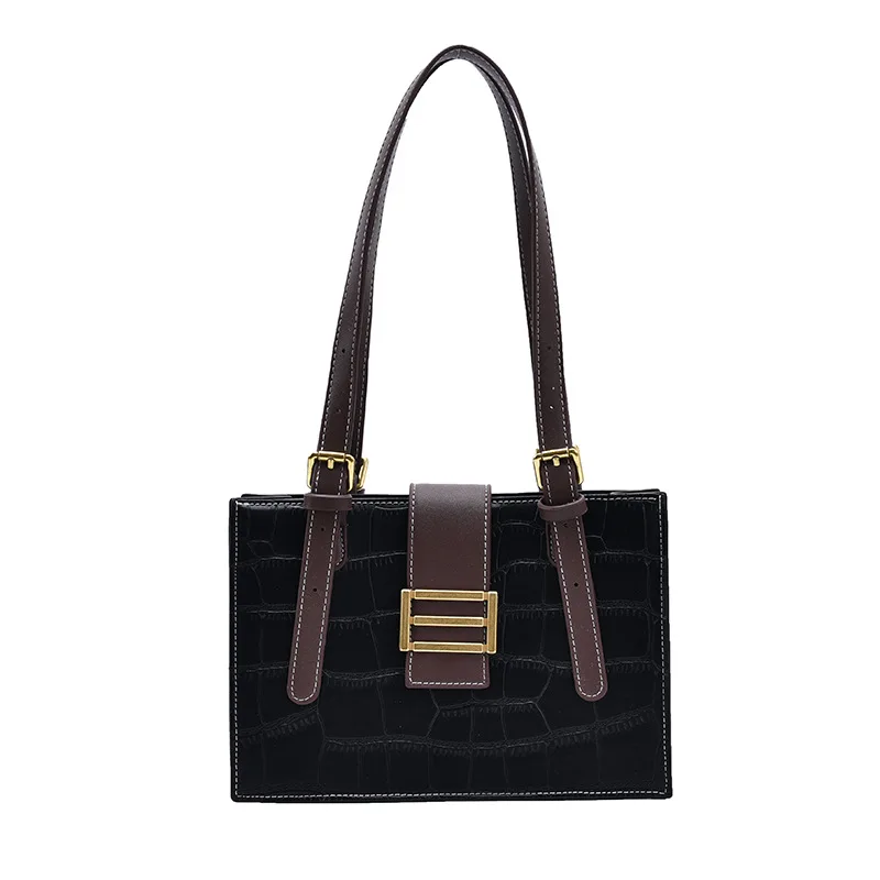 

French Niche Design Stone Pattern Bag Female Autumn / Winter 2020 New Underarm Pack Simple Shoulder Bag Phone Package B769