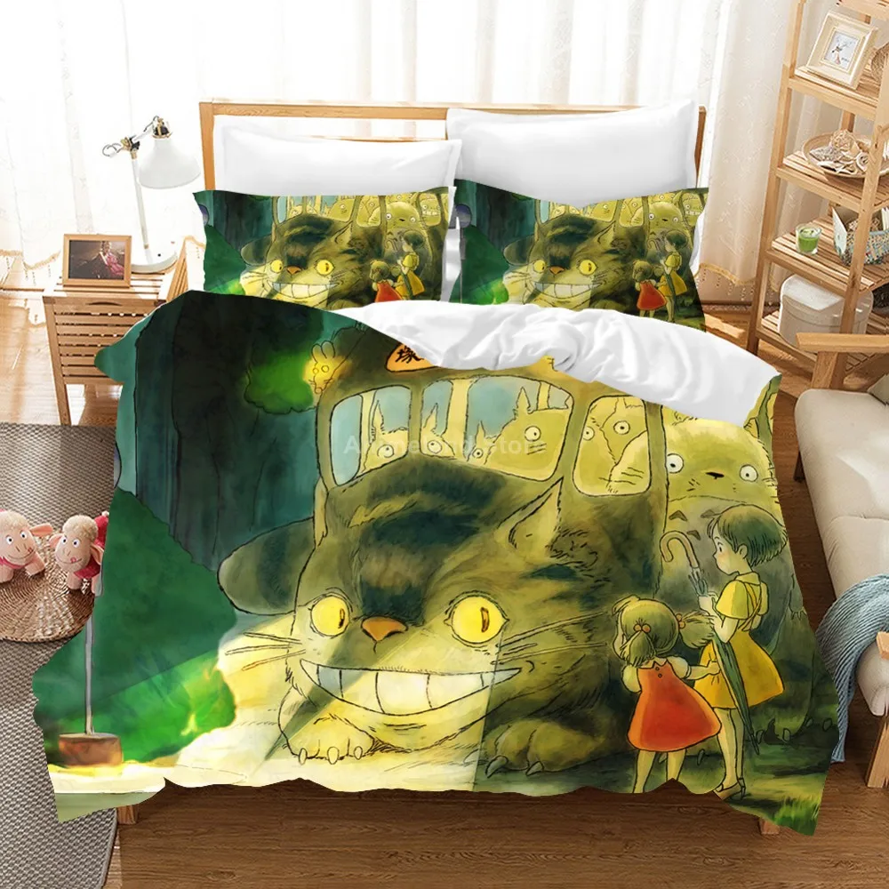 Комплект постельного белья в стиле аниме Мой сосед Тоторо мультяшный подарок для