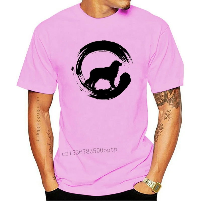 

Новинка 2020, Модная хлопковая футболка, футболка Enso Circle Aussie, футболка Zen Circle Dog Lover, Повседневная футболка