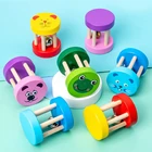 Y4UD 1 шт. Интерактивная стимуляция плюшевые кольца игрушка для прорезывания зубов подарок для ребенка и младенца ползающая игрушка погремушка-колокольчик для новорожденных погремушка-мяч