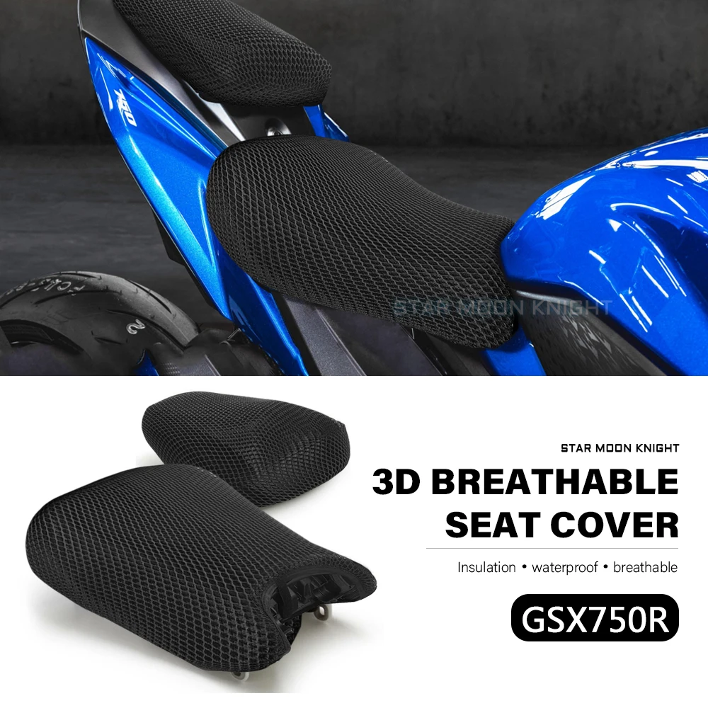 Motorcycle Protecting Cushion Seat Cover Fit For Suzuki GSX750R GSX 750 R GSXR750 GSXR 750 Nylon Fabric Saddle Seat Cover